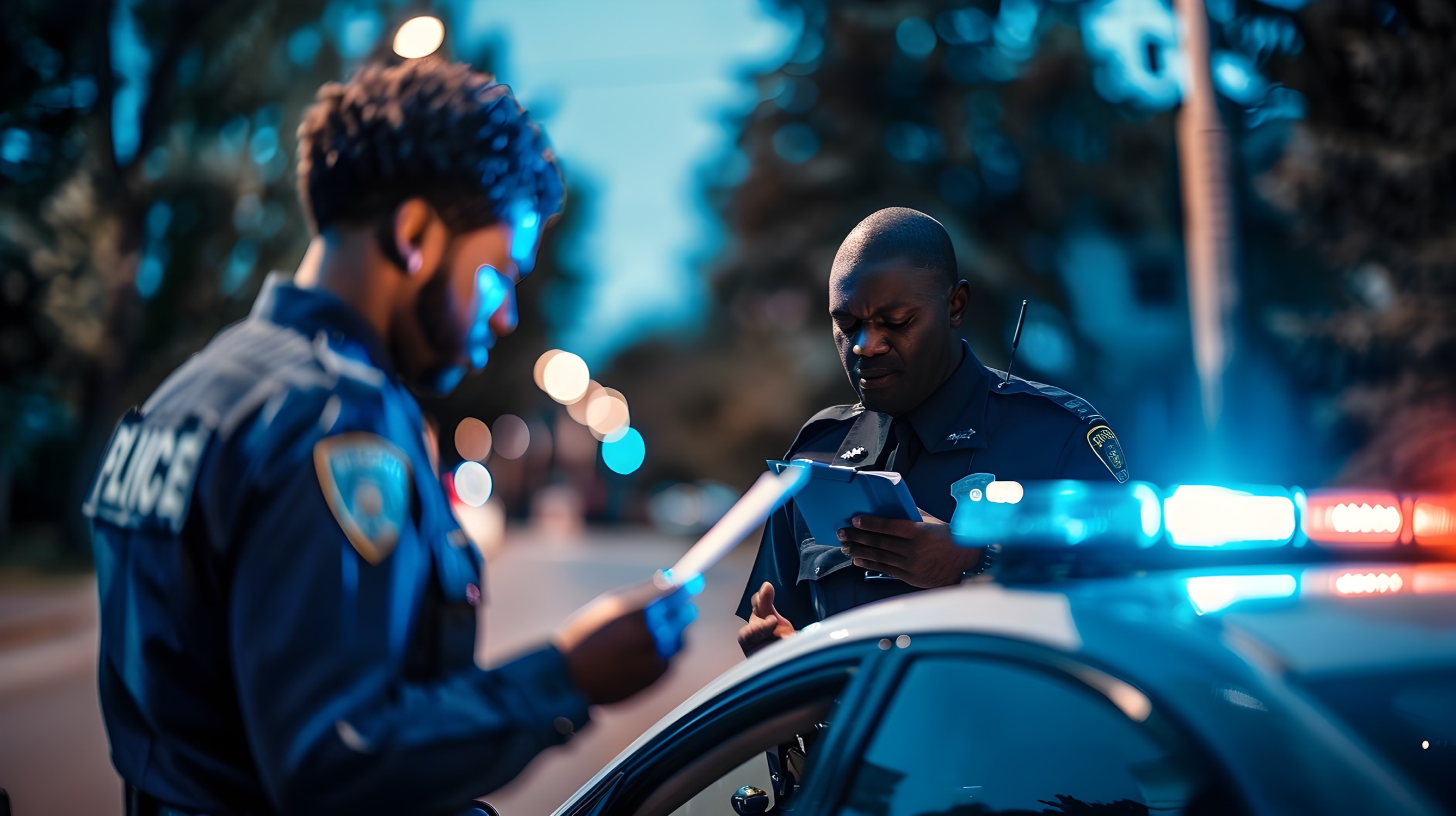 Officer on patrol